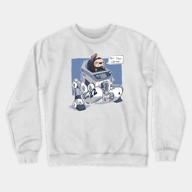 Coffee Bot Crewneck Sweatshirt by MBGraphiX